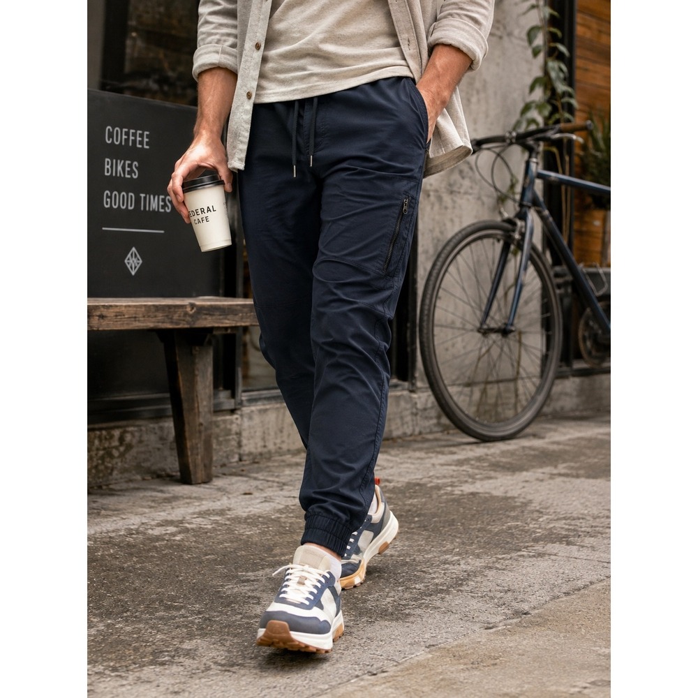 DU/ER No Sweat N2X Slim Fit Jogger Pants Stretch Performance Ink Blue 29x29